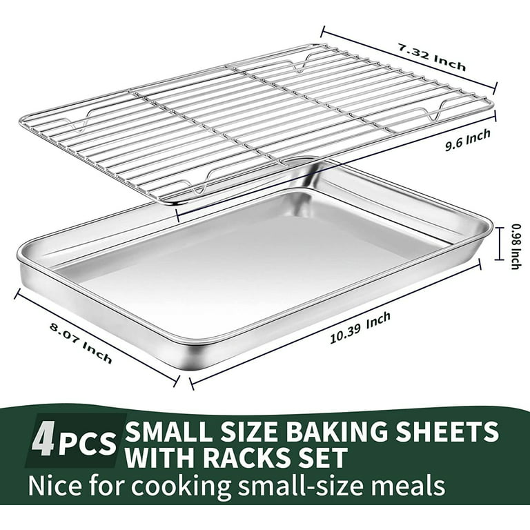 10x8 Toaster Oven COOKIE Sheet BAKING Tray Commercial Stainless