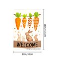 thumbnail image 4 of Welcome Easter Bunnies And Carrots Garden Flag For Home Outdoor Garden Yard Decor 12x18 Inch, 4 of 5