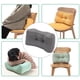 thumbnail image 5 of Cojín de apoyo , cojín de cintura, cojín trasero para silla de juego de asiento de coche Gris-plata Cola almohada de apoyo lumbar, 5 of 7