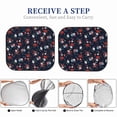 thumbnail image 7 of Uemuo Vintage Rose Printed 2 PCS Car Windshield Sun Shade, Auto Sun Heat and UV Rays Blocker, Foldable Automotive Front Window Sunshade Protector, 7 of 7