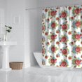 thumbnail image 2 of Pioneer Flower Floral Print Pattern Shower Curtain 84"x72", Bathroom Decorative Shower Curtain Set with 12 Hooks, Waterproof Washable, 2 of 6