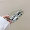 thumbnail image 5 of Compatible with iPhone Case for Women/Girls, Cute Electroplated Silver 3D Stone Curly Texture Ripple Wave Anti-Scratch Shockproof Fall Protection Phone Case for iPhone 13 Pro Max, Silver, 5 of 10