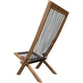 thumbnail image 4 of ODUSE-DAILY Wooden Outdoor Patio Folding & Stacking Chairs, Brown (Set of 2), 4 of 11