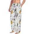 thumbnail image 6 of Pofeuu Colorful Poodle Dog Print Men's Pajama Pants, Soft Lounge Pajama Pants with big pockets for Men Plaid Pj Bottoms-X-Large, 6 of 6