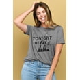 thumbnail image 2 of Tonight We Fly Women's Fashion Relaxed T-Shirt Tee Heather Gray Large, 2 of 3
