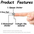 thumbnail image 4 of Self-Adhesive Paper Decorative Stickers for Party Decorative Presents Sealing Football 90x90mm 25 patterns/pc, 4 of 8