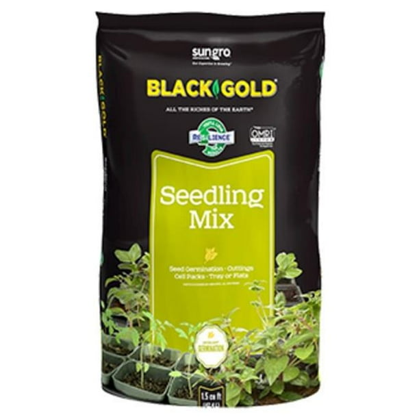 Sun Gro Horticulture 395134174 16 qt. Seedling Mix Potting Soil, Black