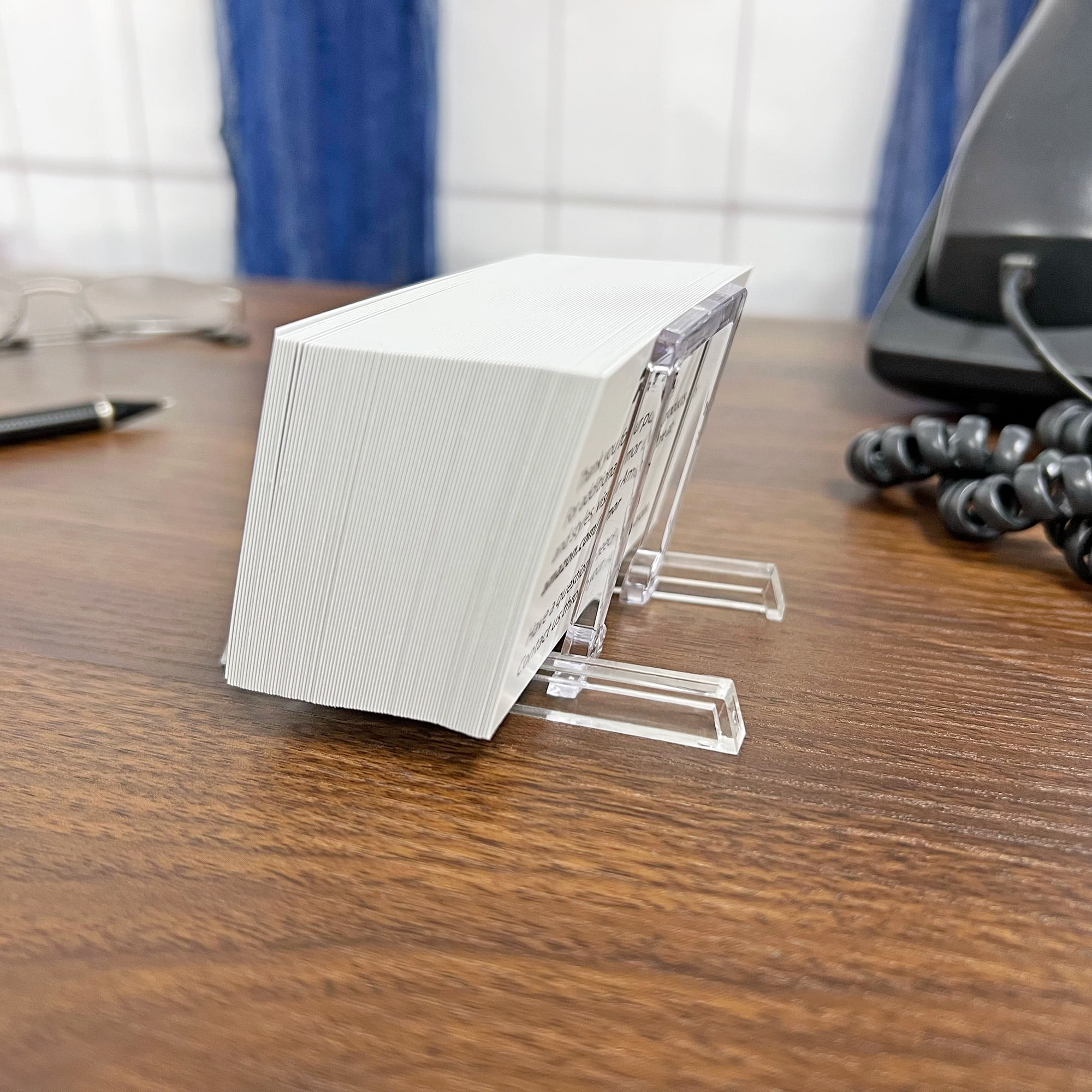 Gibson Holders MINI Adjustable Clear Acrylic Display Easel, 2" W x 3.25" D x 2.25" H, Pack of 12