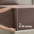 thumbnail image 6 of Lammaloe Twin Sheets Set, Hotel Style Deep Pocket 3 Piece Bed Sheets, Soft Microfiber Kids Bedding Set, Chocolate Brown, 6 of 8