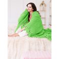 thumbnail image 6 of Home Soft Things Reversible Tweed Throw Blanket, Super Soft & Cozy - Green Flash, 50x60", 6 of 6