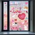 thumbnail image 3 of 9 Sheets Valentine's Day Window Clings Stickers Decorations,Love Heart Window Decorations Valentine's Window Decals for Home,Office,Valentines Party, Wedding, Anniversary Holiday Decoration Supplies, 3 of 10