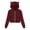 Wine, variant on Womens Coats Outerwear Winter Women Casual Long Sleeve Zipper Pocket Shirt Hooded Sweatshirt Tops