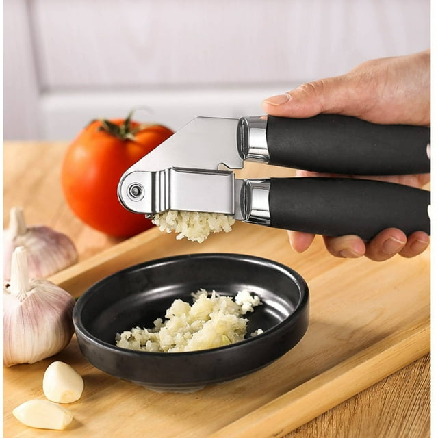 TIMIFIS Garlic Press Garlic Press Stainless Steel Grade Garlic Mincer Crusher Peeler Set Easy Clean Dishwasher Safe Rust Proof Kitchen Utensils