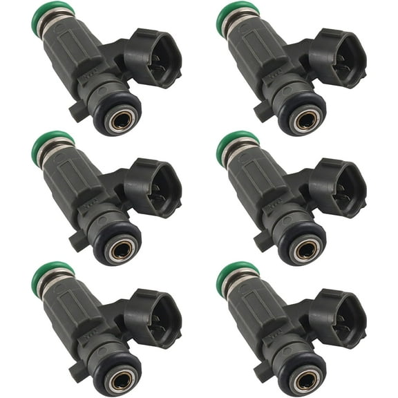 6 PCS Fuel Injector 16600-5L700 FBJC100 Fits For Nissan 350Z 3.5L 03-05 For Maxima 3.0L 00-02 For Pathfinder 3.5L 00-04 16600-2L700 16600-2Y905