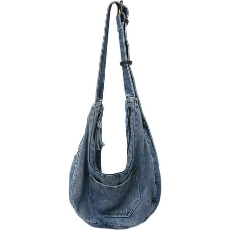 CoCoMangos Denim Crossbody Bag  Jean Purses for Women Denim Shoulder Bag Purses and Handbags