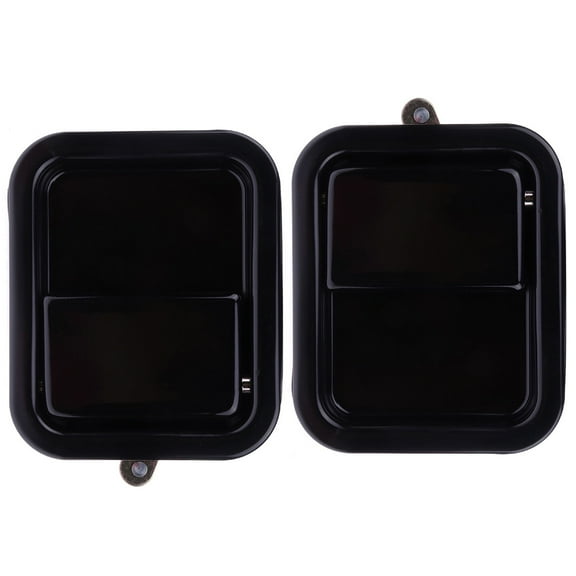 CCIYU Door Handles Exterior Front Drive Passenger Side Replacement fit for 1997-2006 for Jeep Wrangler 55176382AE Black(2pcs)