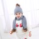 thumbnail image 5 of Niños pequeños Bebé Invierno Cálido Pom Bobble Sombrero Knit Beanie Bufanda Rosado, 5 of 9