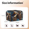 thumbnail image 5 of Yiaed Playful Dolphins Underwater Print Two Slice Bread Machine Cover, Universal Size Kitchen Appliance Cover for Bread Machine,Bread Machine Cover, 5 of 7
