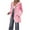 Pink, variant on Lenpel Women's Zip up Hoodies Casual Long Sleeve Solid Tunic Sweatshirts Fashion Fall Jackets with Pockets
