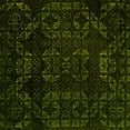 thumbnail image 1 of Ahgly Company Indoor Square Abstract Yellow Modern Area Rugs, 8' Square, 1 of 4