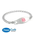 thumbnail image 1 of MedicEngraved Bracelet Médical en Acier Inoxydable 316L avec Étiquette Médicale en Émail - Gravure Médicale Incluse, 1 of 7