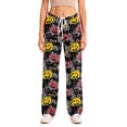 thumbnail image 5 of Zydvens Women Halloween Pajama Pants Wide Leg Lounge Wear with Pockets Soft Elastic Waist Drawstring Sleepwear Bottoms Spooky Pumpkin Ghost Sweet Print Costume Cosplay S-3XL, 5 of 7