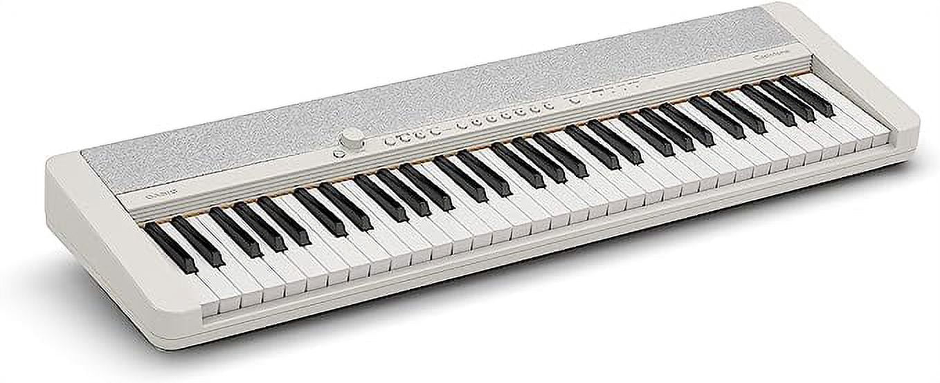 Casio CTS1WE Premium Pack with Keyboard Stand, AC Adapter, and Headphones