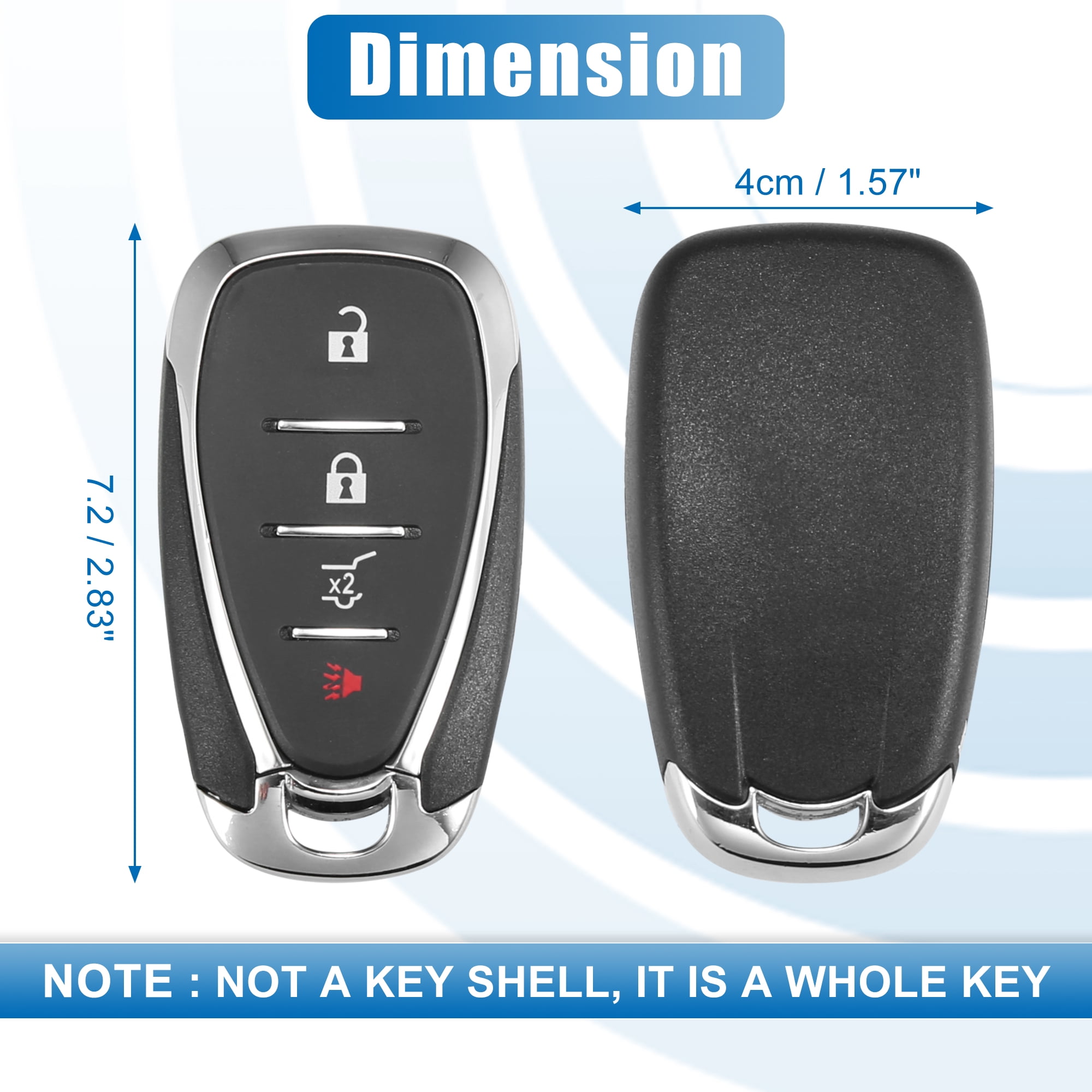 4 Button SUV Keyless Entry Remote Control Replacement Key Fob HYQ4AA for Chevrolet Equinox 2018-2021 315MHz 46 Chip