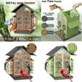 thumbnail image 7 of KUFptva Outdoor Hanging Bird Feeder with Perch Large Capacity Feeding Station for Garden and Yard, 7 of 7