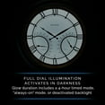 thumbnail image 4 of AcuRite 24-inch, LED-Illuminated Outdoor Wall Clock with Thermometer/Humidity Sensor, Roman Numerals, Metal Frame, and Glass Lens (75022M), 4 of 7