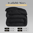 thumbnail image 5 of Aquzin Comforter Queen Size, All Season Quilted Down Alternative Duvet Insert with Corner Tabs, Machine Washable Microfiber Bedding, Black, 5 of 8