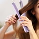 thumbnail image 2 of Mini rizador y plancha 2 en 1, tecnología cerámica, calentamiento rápido en 10 segundos, alimentación USB, portátil para todo tipo de cabello, ideal para viajes, salón de belleza en casa, 2 of 4