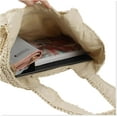 thumbnail image 4 of LHSHID Straw Beach Bag for Women Summer Woven Tote Bag Shoulder Handbags, 4 of 8