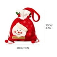thumbnail image 3 of Christmas Decorations Christmas Bag Gift Bag Christmas Gift Bag Plush Candy Decorative Supplies Elderly Snowman Deer Bundle Mouthon Clearance, 3 of 4