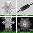 thumbnail image 3 of Christmas Tree Topper Light With Rotating Led Projector ,3d Hollow Snowflake Christmas Tree Topper, 3 of 5