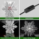 thumbnail image 3 of Christmas Tree Topper Light With Rotating Led Projector ,3d Hollow Snowflake Christmas Tree Topper, 3 of 5