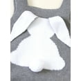 thumbnail image 5 of Coduop Baby Boys Girls Knitted Bunny Romper Cute Rabbit Print Sleeveless Jumpsuit Infant Playsuit, 5 of 6