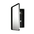thumbnail image 3 of 20x30 Inch Recessed Black Metal Framed Medicine Cabinet With Mirror And Adjustable Shelves For Bathroom - Fashionable, , , Fog, Corrosion, -proof Characteristic Mirror: Frame, Stylish,, 3 of 7