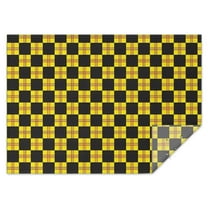 Yellow and Black Checkerboard Checkered Rectangle Tablecloth 60"x84",Waterproof Polyester Rectangle Table Cloth, Wipeable Spillproof Polyester Tablecloth for Dining, Camping, Indoor and Outdoor