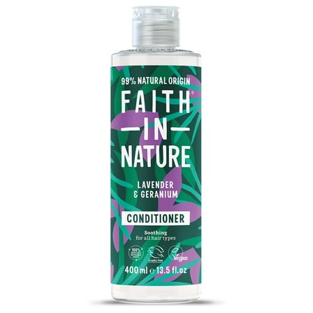 Faith In Nature Natural Conditioner - Vegan & Cruelty Free, No SLS or Parabens - 13.5 fl oz, Lavender & Geranium