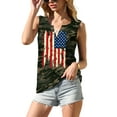 thumbnail image 3 of LAZYCHILD American Flag Tank Tops for Women 4th of July Shirts Patriotic Tee Shirt, 3 of 5