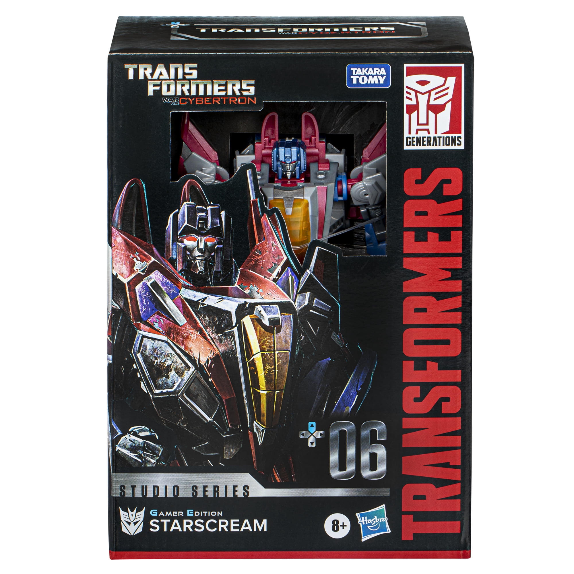 Transformers War for Cybertron Gamer Edition Starscream Action Figures, Plastic Multicolor