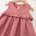 thumbnail image 6 of Cethrio Summer Dresses for Girl 2026, Casual Mid-length Party Sleeveless Birthday Dresses Pink Size 4-5 T, 6 of 7