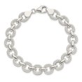 thumbnail image 4 of Auriga Fine Jewelry 925 Sterling Silver Fancy Link Bracelet 7.5inch for Women, 4 of 5