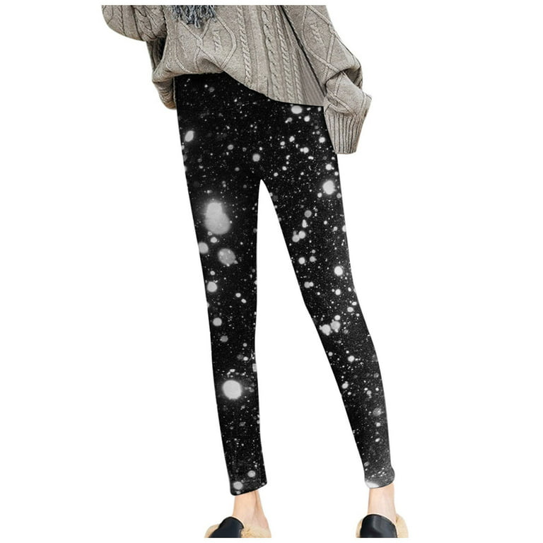 CAICJ98 Womens Leggings With Pocket Women's Lined Leggings Cold