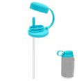 thumbnail image 4 of CZSCPDAW Reusable Silicone Can Lid with Straw and Spill-Resistant Seal for Standard Beverage Cans, Teal, 4 of 4