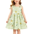 thumbnail image 4 of ATOGUTA Dresses For Girls Straps Party Dresses Cute Printed Sleeveless Beach Sundress, Size 1T-11, 4 of 6