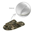 thumbnail image 5 of Xoenoiee Hunting Camo Forest Print Women Men Open Toe House Slippers, Breathable Memory Foam Cushioning, Slip-On Summer Indoor Slippers, Non-Slip Sole, Easy Care, 7.5-8.5 Women/6.5-7.5 Men, 5 of 7