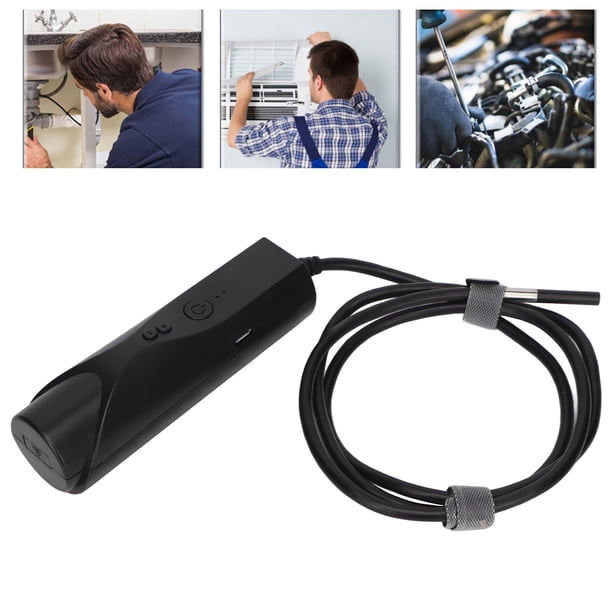 Boroscopio WiFi, Endoscopio Inalámbrico De Doble Lente, Lente De 4,5 Mm, Longitud Focal Grande Para Reparación De Aire Acondicionado