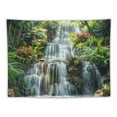 thumbnail image 5 of PRATYUS  Forest Garden Waterfall Tapestry Wall Hanging Mountain Rocks Flowing Water Scenery Green Plants Trees Beautiful Nature Wall Tapestry for Home Bedroom Living Room Dorm Decor Painting, 5 of 6